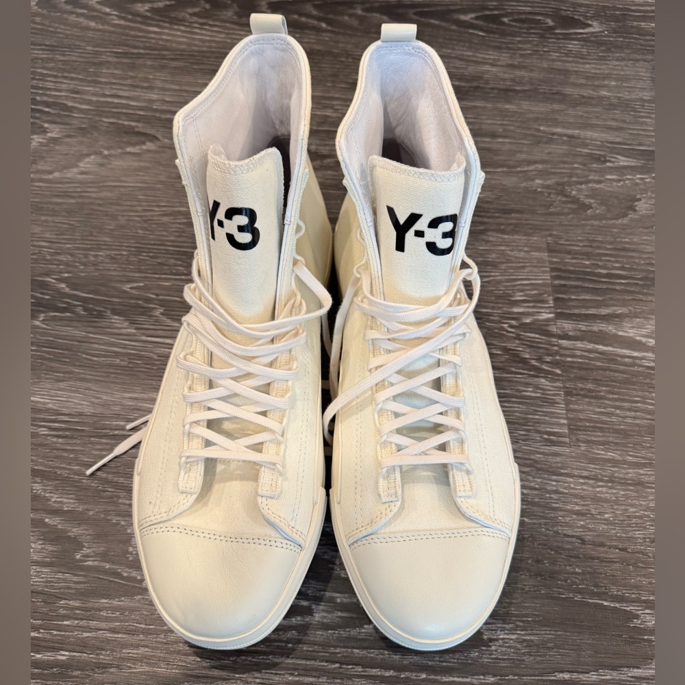 Y-3 High-Top Sneakers in White